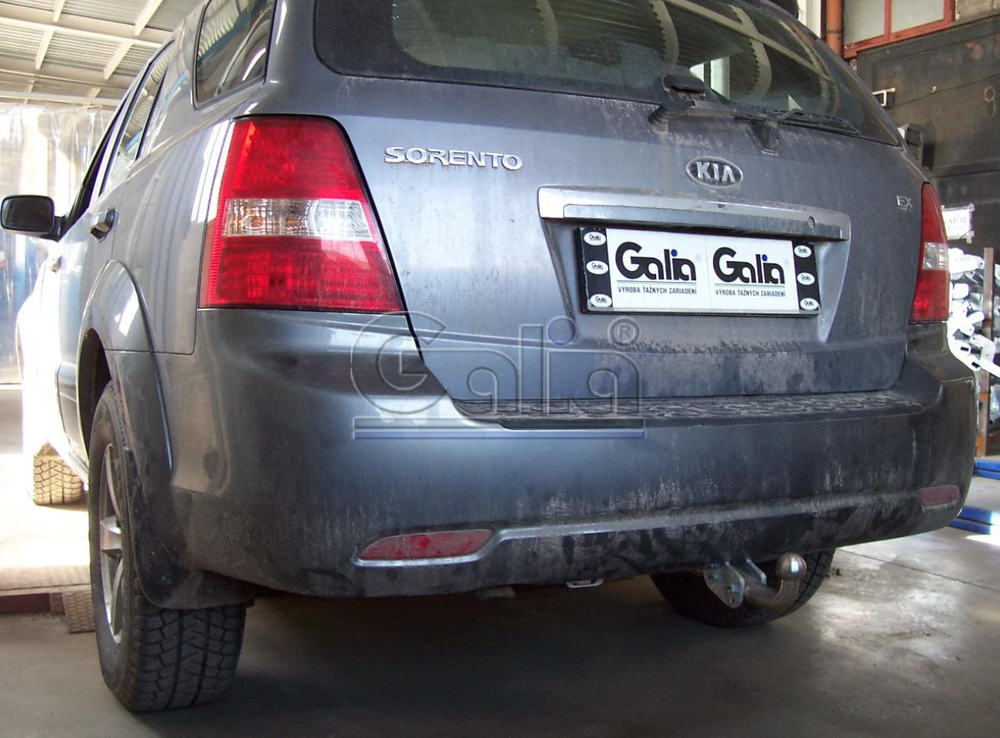 Фаркоп оцинкованный Galia K028A для Kia Sorento 2002-2009(паспорт и сертификат в комплекте)(без электрики)