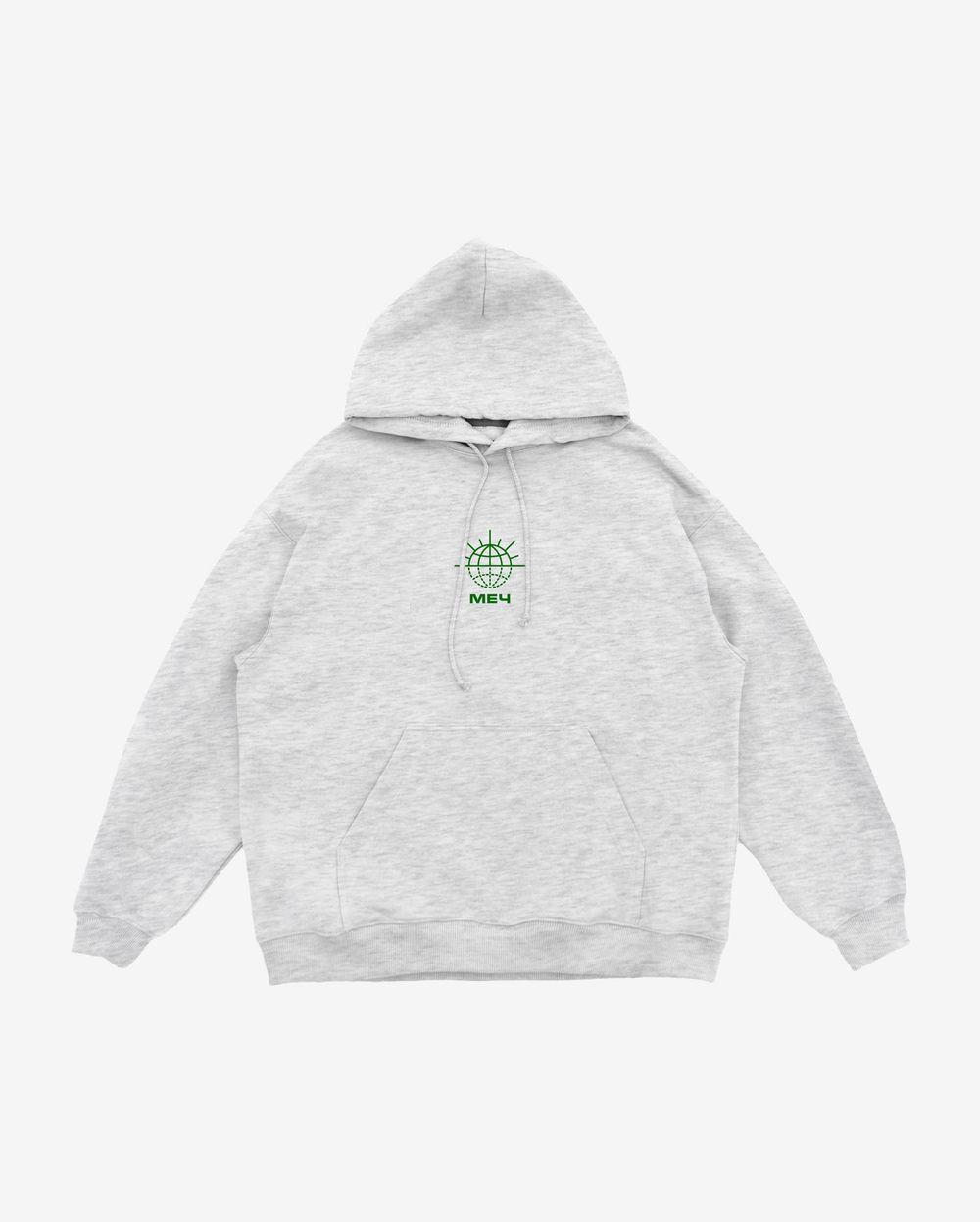 Худи Меч FW23 HD Logo Melange Grey