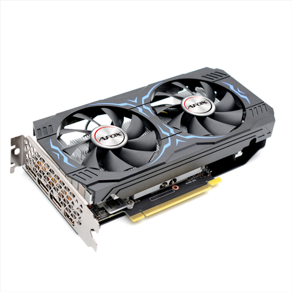 Видеокарта AFOX NVIDIA GeForce RTX3050, 8Гб GDDR6, 128 бит, Retail, PCIe4.0, 2xFAN, 2-SLOT, 90Вт, HDMI, 3xDP (AF3050-8GD6H2)