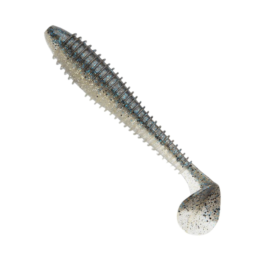 Приманка силиконовая Keitech Swing Impact FAT 4.3", 10,3г цвет #401 Green Pumpkin / Chartreuse