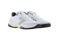 Мужские теннисные кроссовки EA7 Unisex Woven Sneaker Clay - white/asphalt