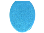 Сиденье для унитаза "Ажур" голубое