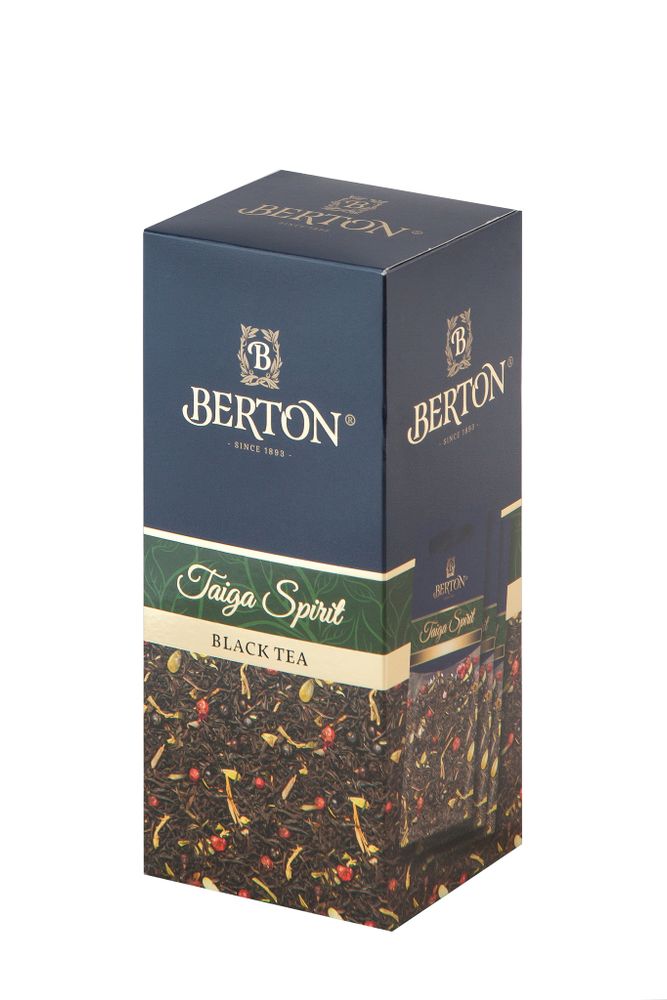 Чай черный Berton Таежный дух в пакетиках на чайник, 10 шт.