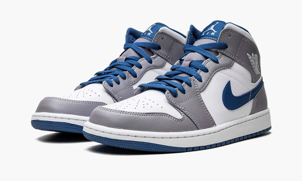 Air Jordan 1 Mid "True Blue / Cement"