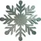 Снежинка из пенофлекса Резная 300 мм., серебро, ПромЕлка (CP-300SILVER)