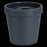 Кашпо для цветов пластиковое 2,35л d-16,5см «Терра» Антрацит