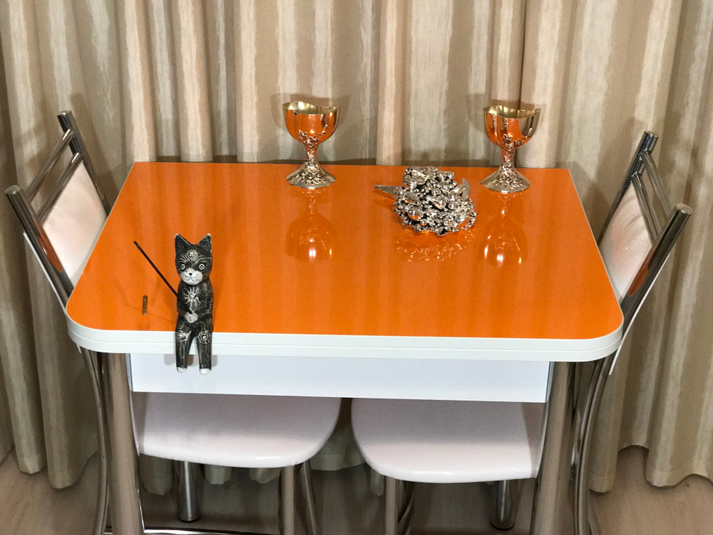 Кухонный раскладной стол Wide Glossy orange