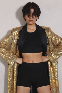 Бельевой комплект черный: шорты+ топ