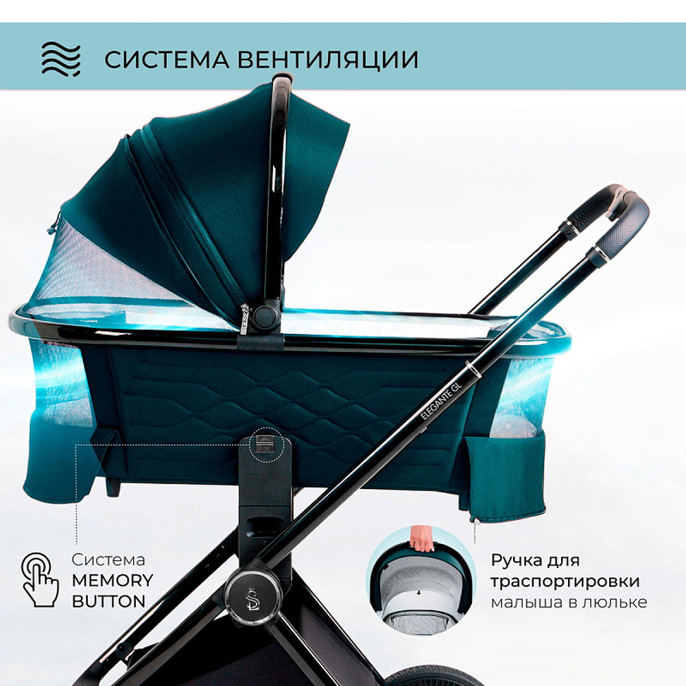 Детская коляска Sweet Baby Elegante 3 в 1 SBL GL Blue