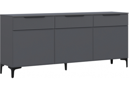 ТВ-тумба Woodville Иадама 3-ств. графит, графит софт