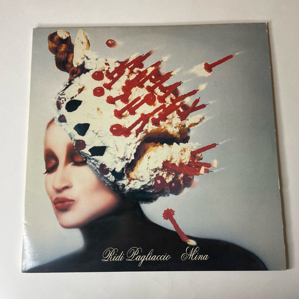 Винтажная виниловая пластинка LP Mina Ridi Pagliaccio (Италия 1988)