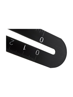 Алюминиевая 4-сторонняя линейка/угольник Gigant копировальный шаблон 130 мм GAR-4-130