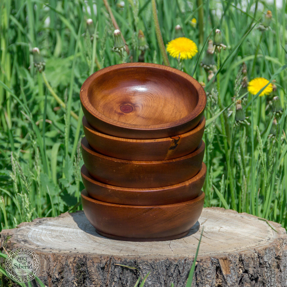 Набор деревянных тарелок Art of Siberia из древесины кедра TN14