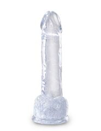 Прозрачный фаллоимитатор 7  Cock with Balls - 20,3 см.