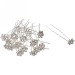 Шпильки для волос в тубе 20шт «Hair Beauty», цветочек, цвет как на фото, d-1см