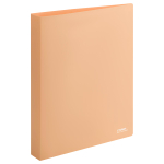 Папка на 4 кольцах А4 800мкм, персиковая "Акцент" (Стамм)