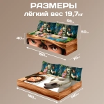 Бескаркасный диван кровать раскладной "Рапунцель"