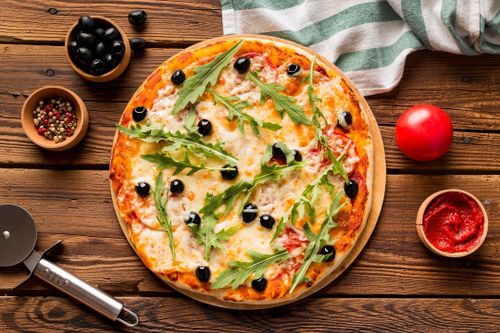 Пицца куриная с соусом песто 25см