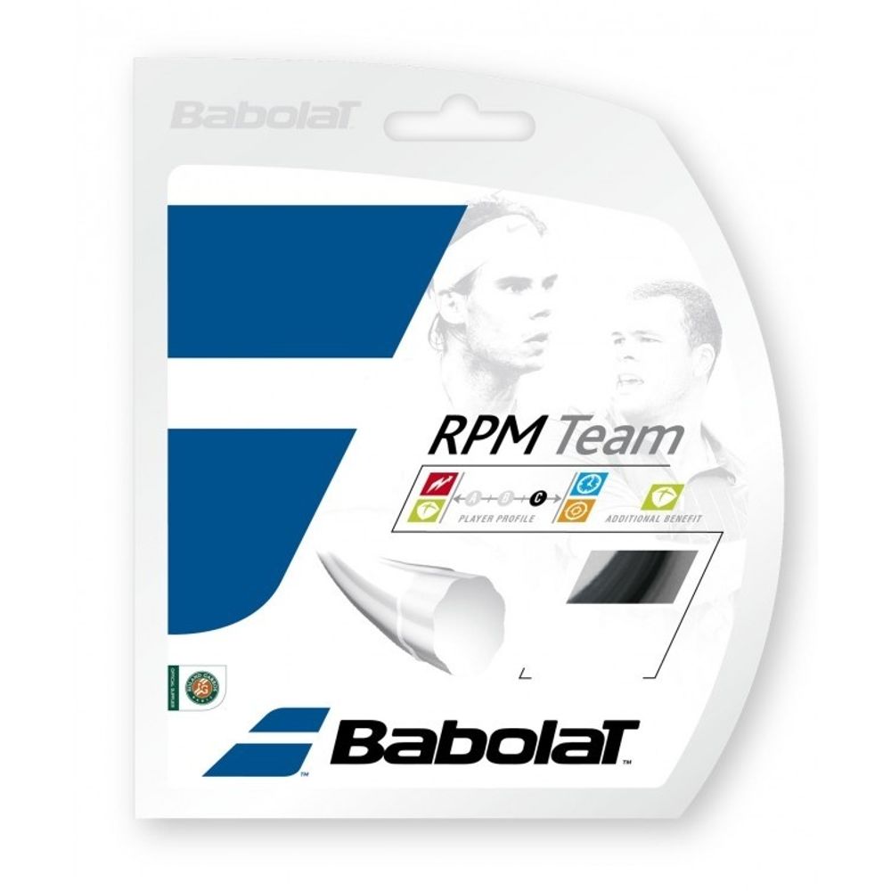 Струны для тенниса BABOLAT RPM TEAM BLACK Сеты (1 натяжка) 12 м