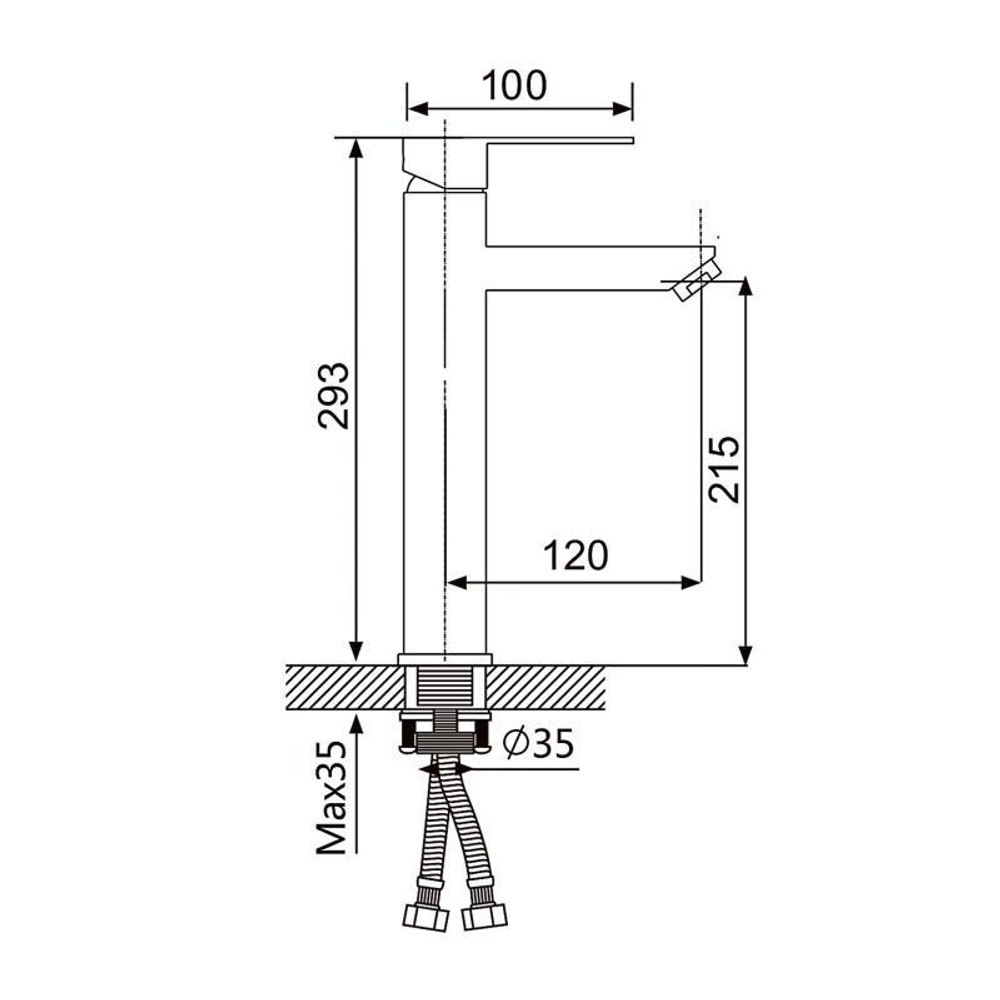 Смеситель для раковины Oute T402K T40201K-1