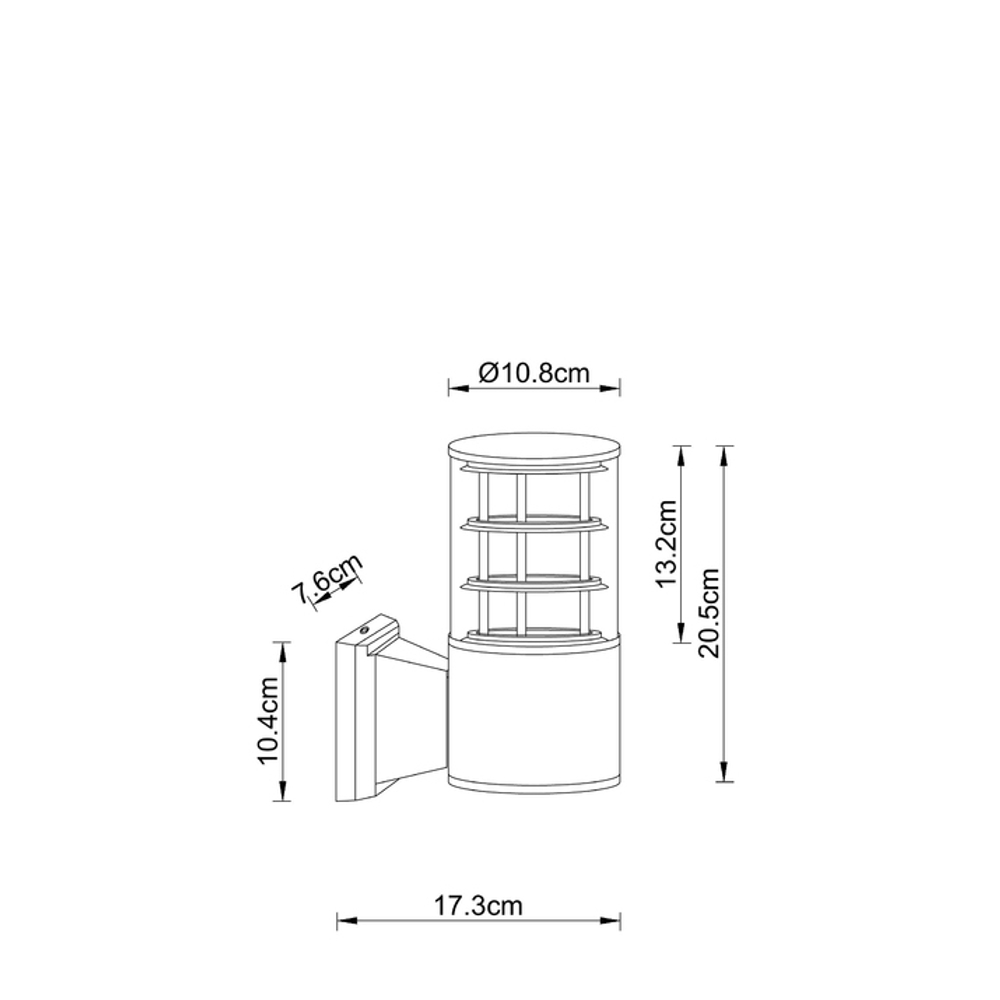 Светильник уличный настенный IP54 TOKYO 1хE27 40Вт