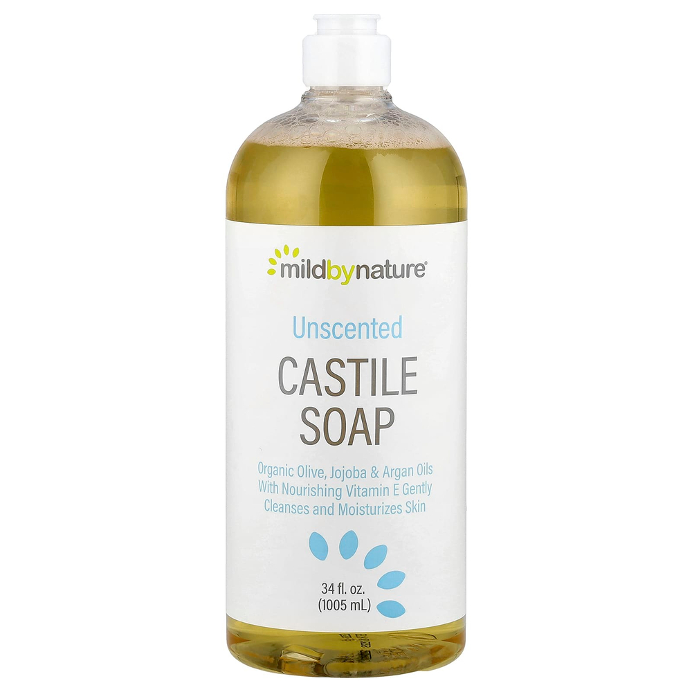 Mild By Nature, кастильское мыло, без отдушки, 1005 мл (34 жидк. унции)