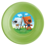 Тарелка детская глубокая 18,5см «МИ-МИ-МИШКИ» зеленый