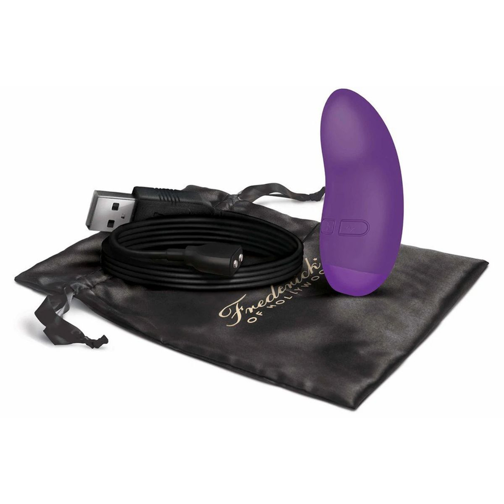 Эргономичный фиолетовый массажер LAY-ON VIBE