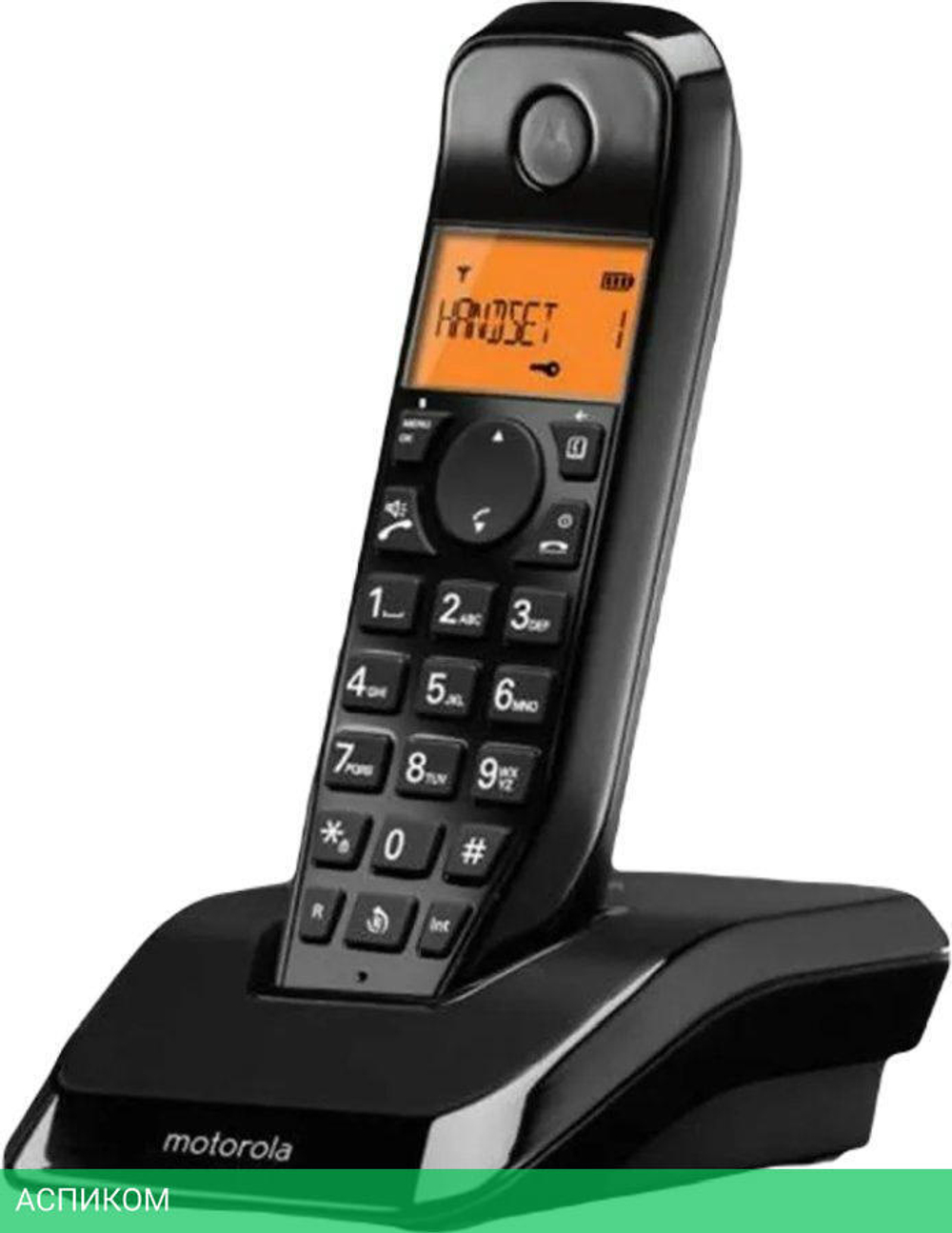 Радиотелефон DECT Motorola S1201 черный (107S1201BLACK)