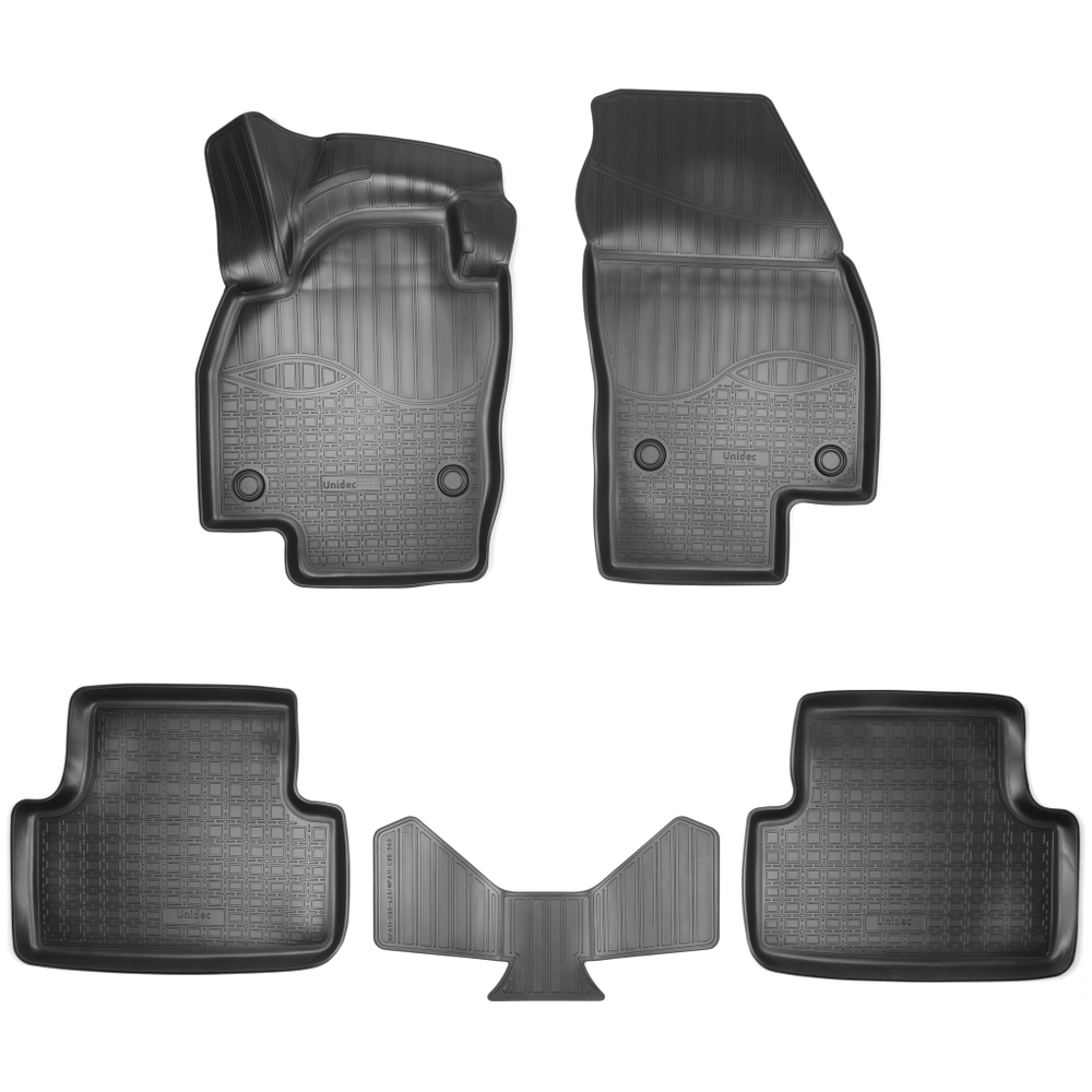Ковры в салон Norplast/Unidec для Volkswagen T-Cross T2 (2018-)Полиуретан,Черный, арт.NPA11-C95-560