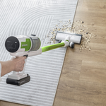 Пылесос вертикальный акк. Greenworks SV24532, 24V, б/щет, 350 Вт, 21 кПа, электрощетка, 3 насадки, LED, белый+зеленый, 1х4Ач и ЗУ (4702007UB)