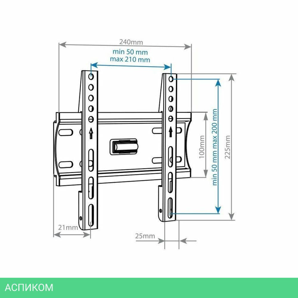 Кронштейн Arm Media PLASMA-5 new черный (10214)