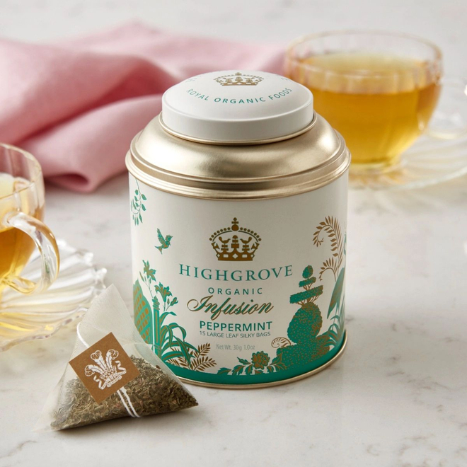 Fortnum&Mason Органический мятный настой Highgrove Organic Peppermint Infusion Tin, 30г, 15шт
