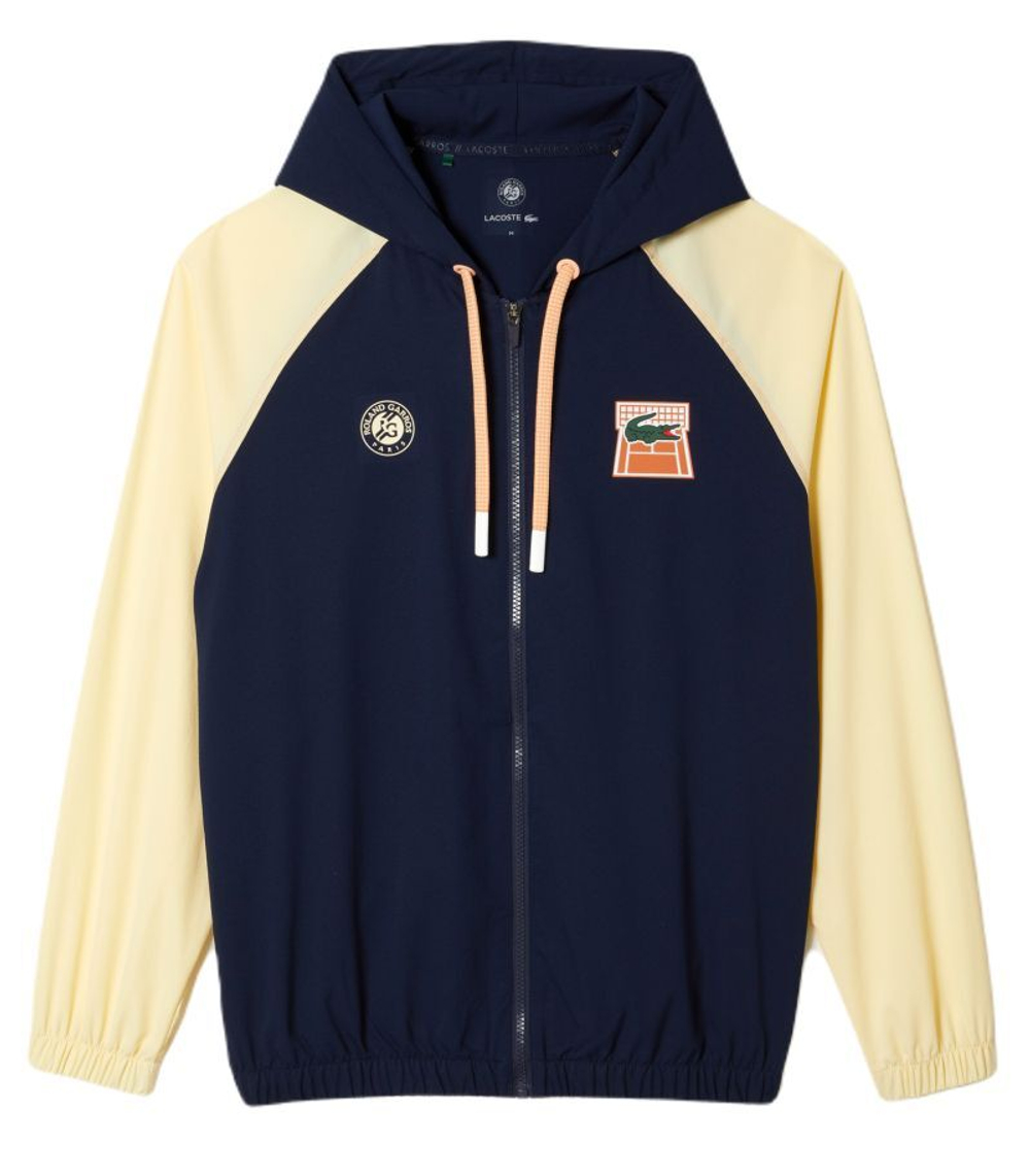 Куртка теннисная Lacoste SPORT Roland Garros Edition Zip Sweatshirt - Blue