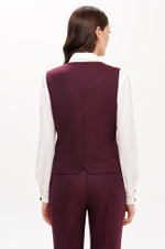 1950 Жилет женский (бордо)