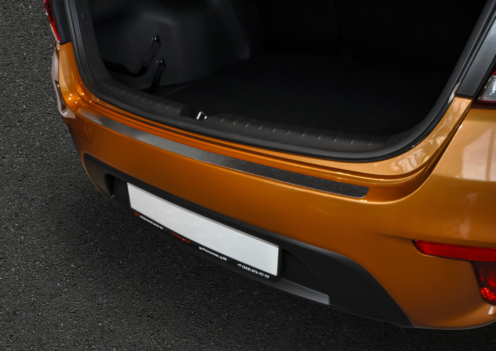 Накладка на задний бампер Rival для Kia Rio IV седан 2017-2020, нерж. сталь, NB.S.2809.1