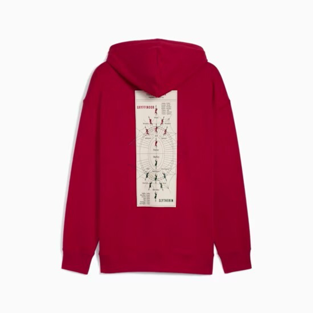 PUMA X HARRY POTTER ТОЛСТОВКА СВОБОДНОГО КРОЯ, КРАСНЫЙ