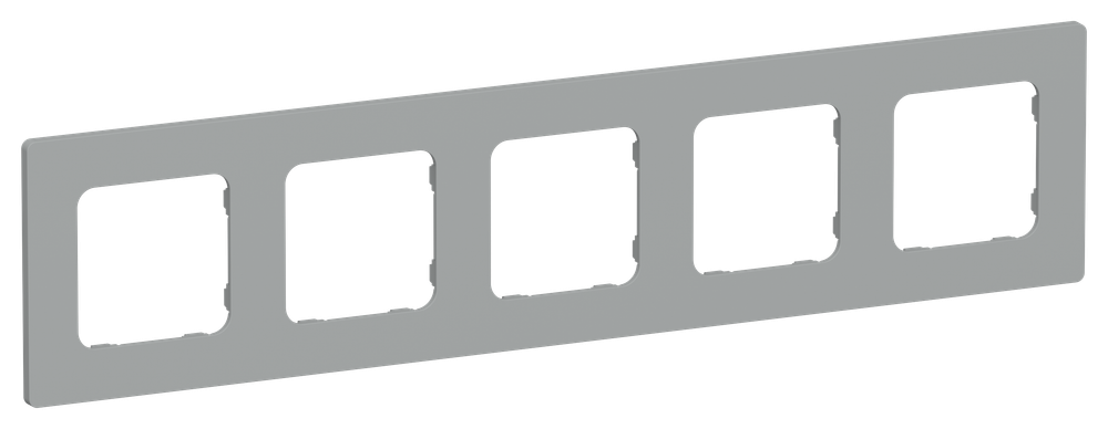 FLITE Рамка 5-местная РУ-5-К-ФлС серый IEK