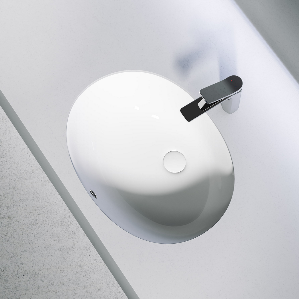 Раковина встраиваемая под столешницу CERAMICANOVA Element 567x428x150 мм, с крепежом и шаблоном для установки, арт. CN6076