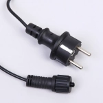 Гирлянда для улицы НИТЬ «Алмазная россыпь» 5 м 10 ламп LED (4*5 см), черный провод, авторежим,IP-65, Теплый белый (возможность соединения)