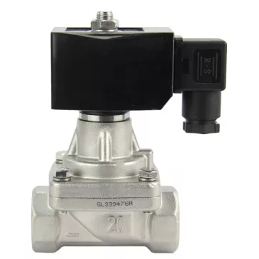 Two way normally closed Semi-direct acting electric solenoid valve Elephant DHP21-S-НЗ SS304 G YS-018 110/220V, body material - stainless steel AISI 304, seal - PTFE