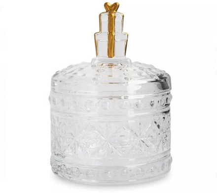 Емкость для хранения подарок стекло 200 мл 12*9 см