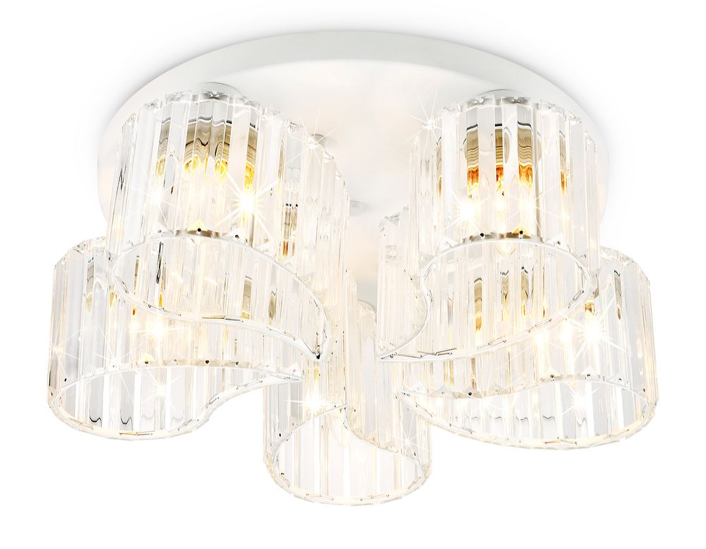 Потолочный светильник TR5201/5 WH/CL белый/прозрачный E27/5 max 40W D500*180