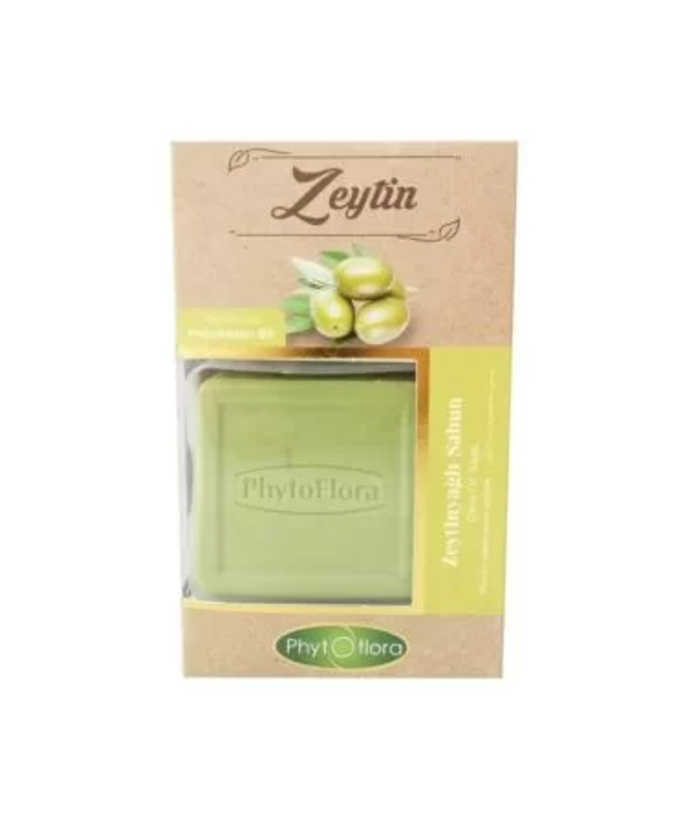 Мыло с оливковым маслом с тур. мочалкой, PhytOflora, 125гр