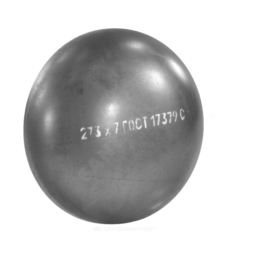Заглушка сталь эллиптическая Дн 377х10,0 (Ду 350) п/привар исп 2 ГОСТ 17379-2001