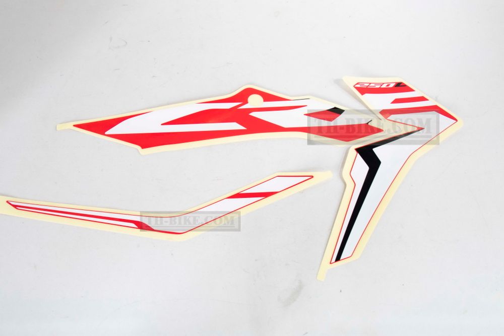 86831-KZZ-D10ZA. STRIPE, R. SIDE COVER *TYPE1*. Honda CRF250L-M original decal on the side cover