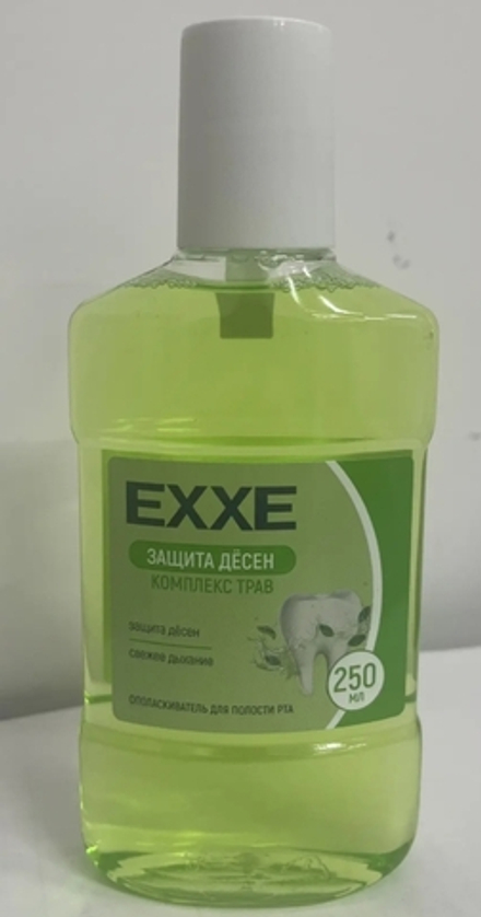 EXXE Ополаскиватель полости рта "Защита десен" (зеленый), 250 мл (12)