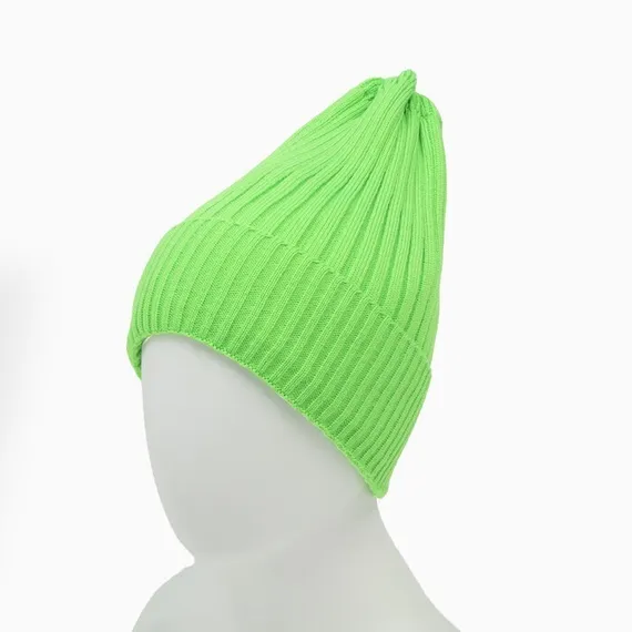 Шапка женская зимняя, цвет зелёный, размер 52-56