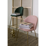 Стул барный coral, велюр, темно-зеленый