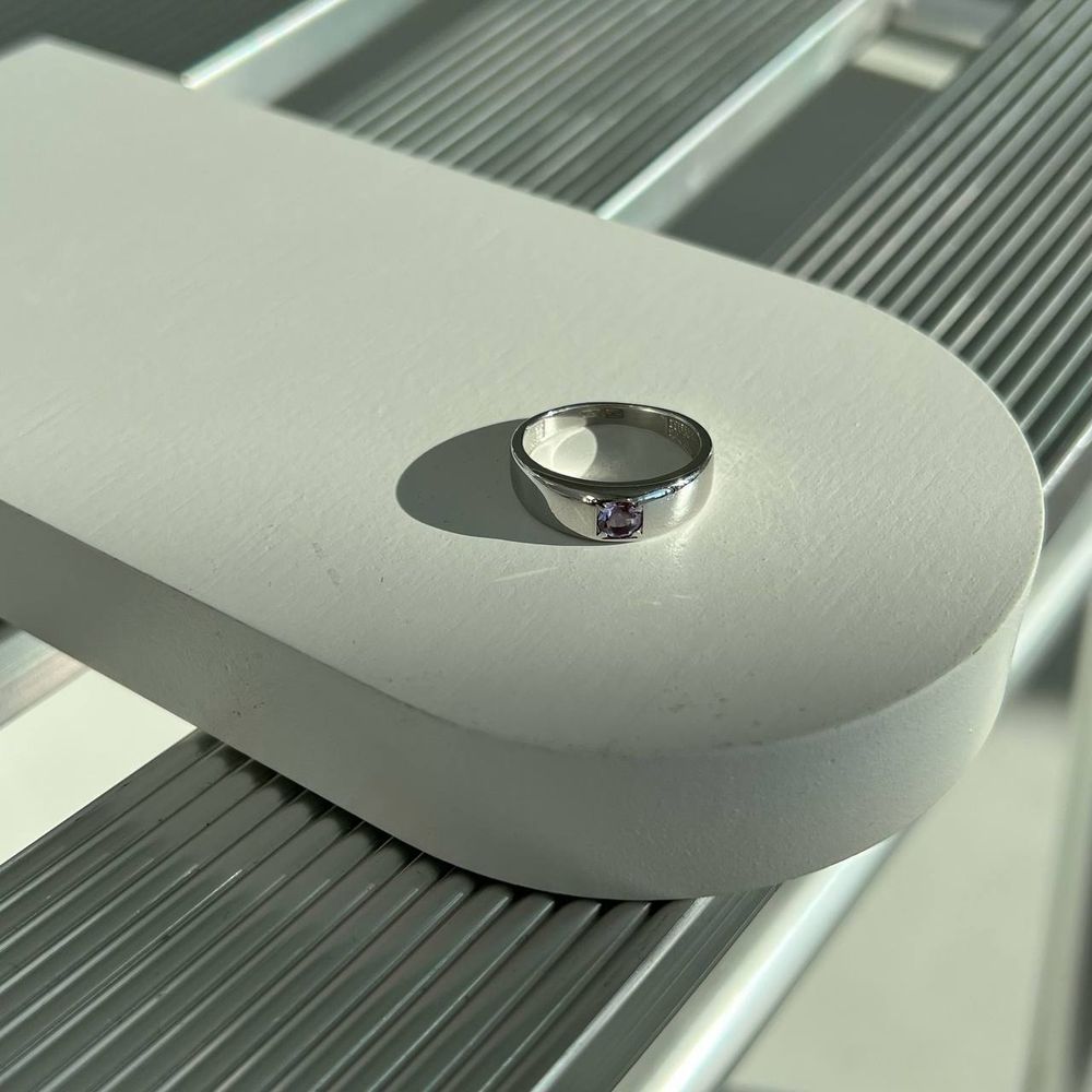 Кольцо Crystal Round с аметистом